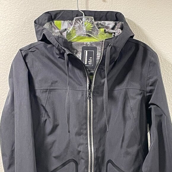 (NEW) MONDETTA Lightweight Wind/Rain Breaker Hooded Jacket, Charcoal - S/P - Picture 4 of 12